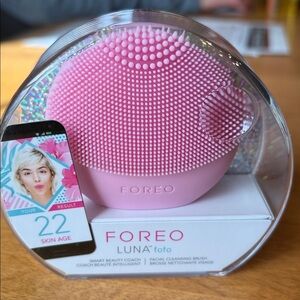 Foreo Luna Fofo Pearl Pink Smart Beauty Cleansing Brush NIB